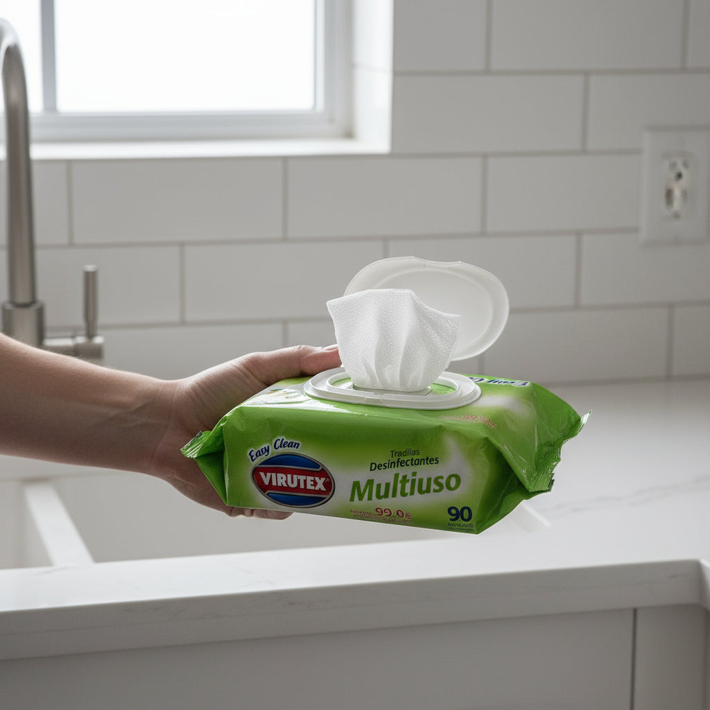 Toalla Humeda De Limon Desinfectante