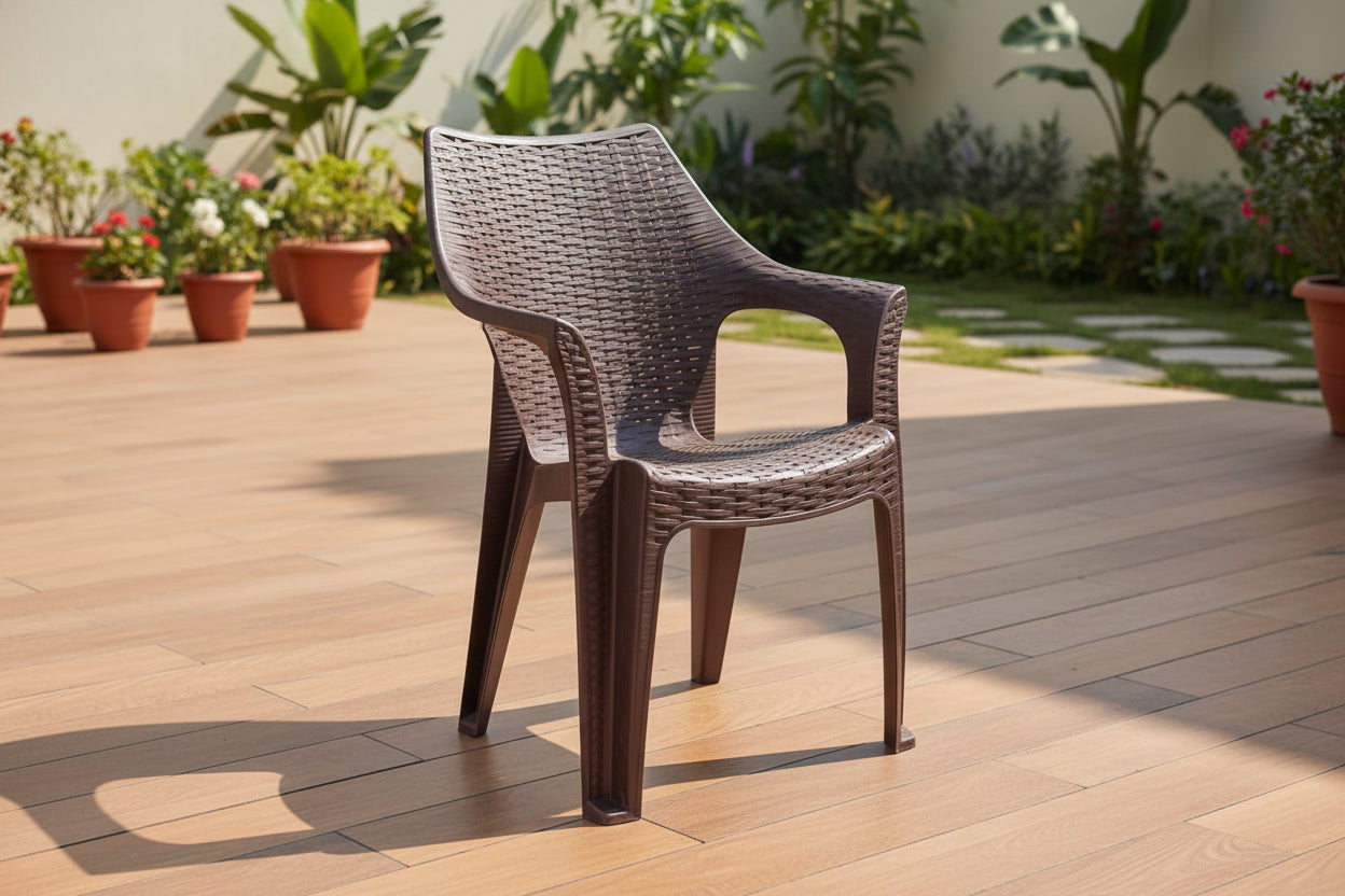 Silla Aruba Marron REYPLAST