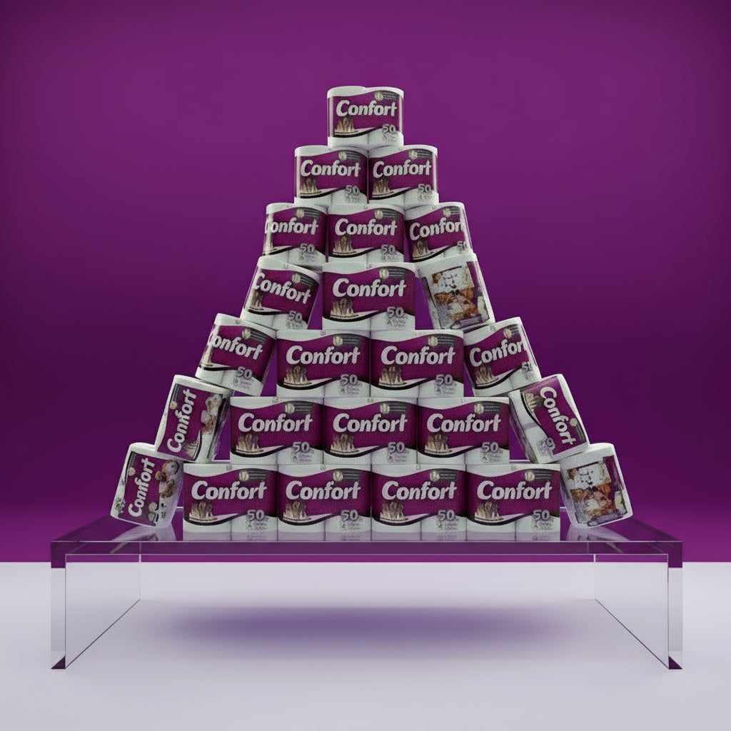 Papel Higienico Confort 40 Mts 8 Unidades