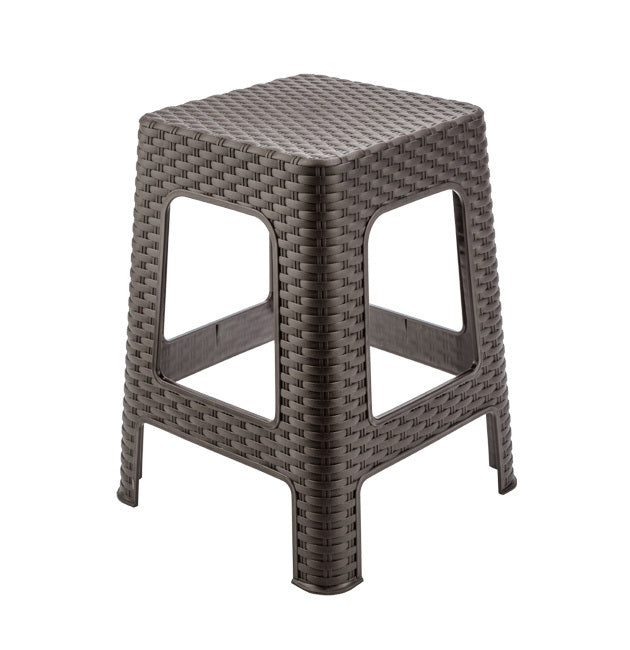 Banquito Taverna Ratan MARRON CHILE EA ReyPlast