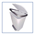 Basurero Pedal 25 Lt Blanco Chile Reyplast