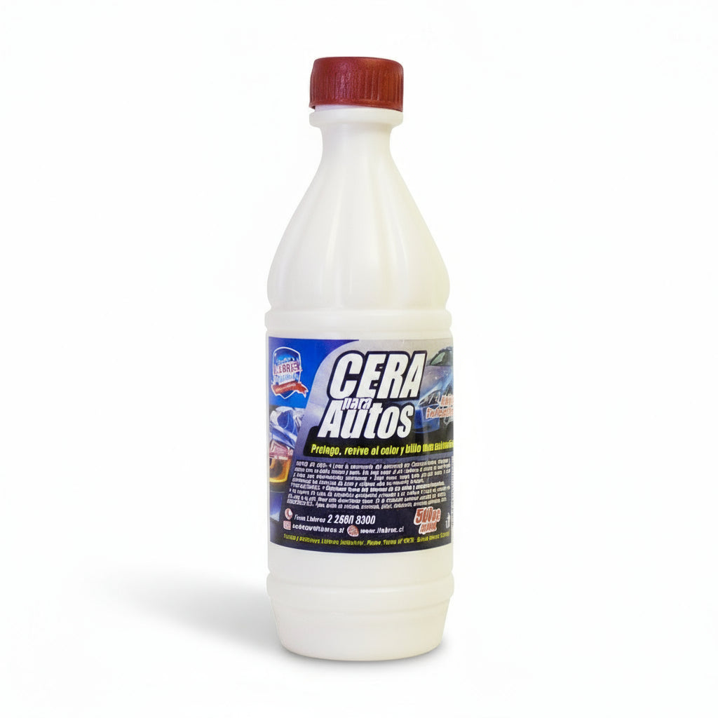 Cera de autos color llabres 500 cc.