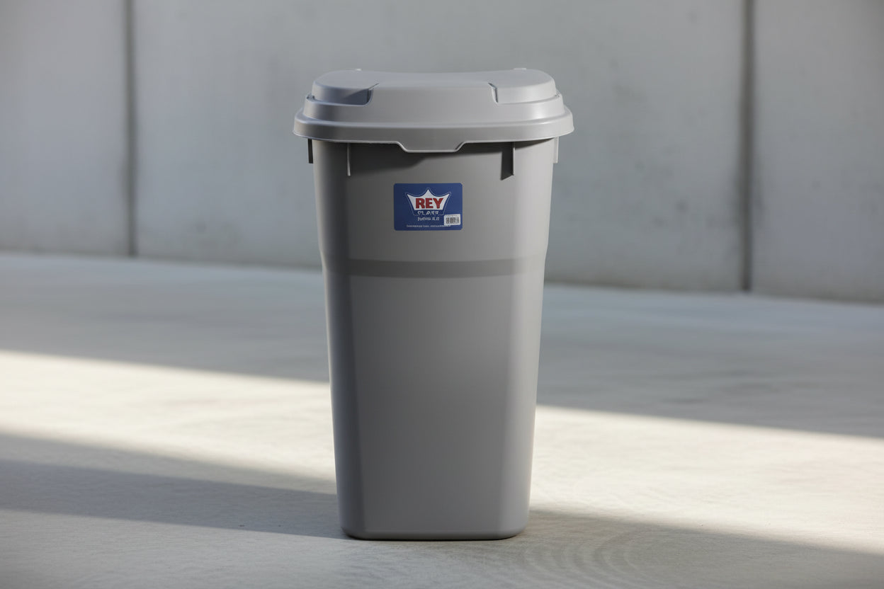 Contenedor Bunker 132 Lt Gris Reyplast