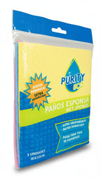 Paño De Esponja Multiuso 3 Unidades Multicolor
