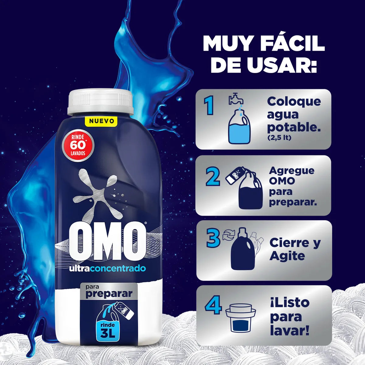 Omo Concentrado Para Diluir 500 ml