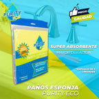 Paño De Esponja Multiuso 3 Unidades Multicolor