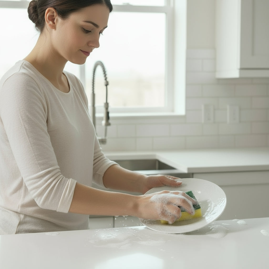 Esponja Con Fibra Abrasiva 3 Unidades