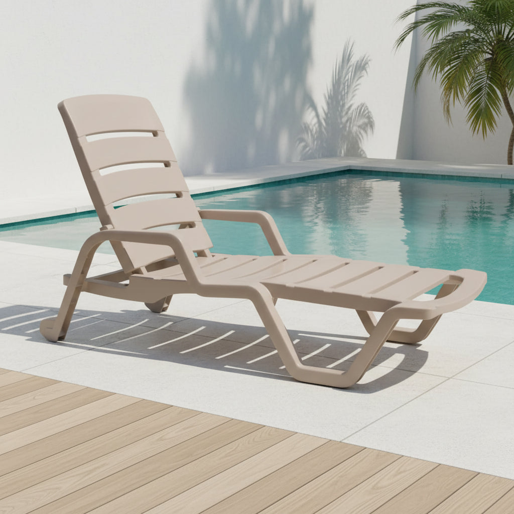 Reposera Cabo Blanco Taupe ReyPlast