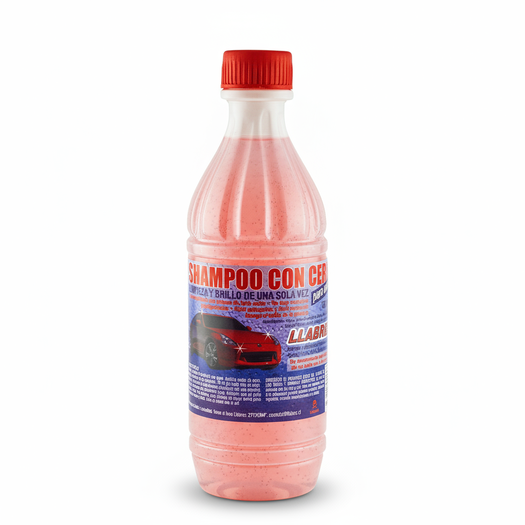 Shampoo de auto con cera llabres 500 cc.