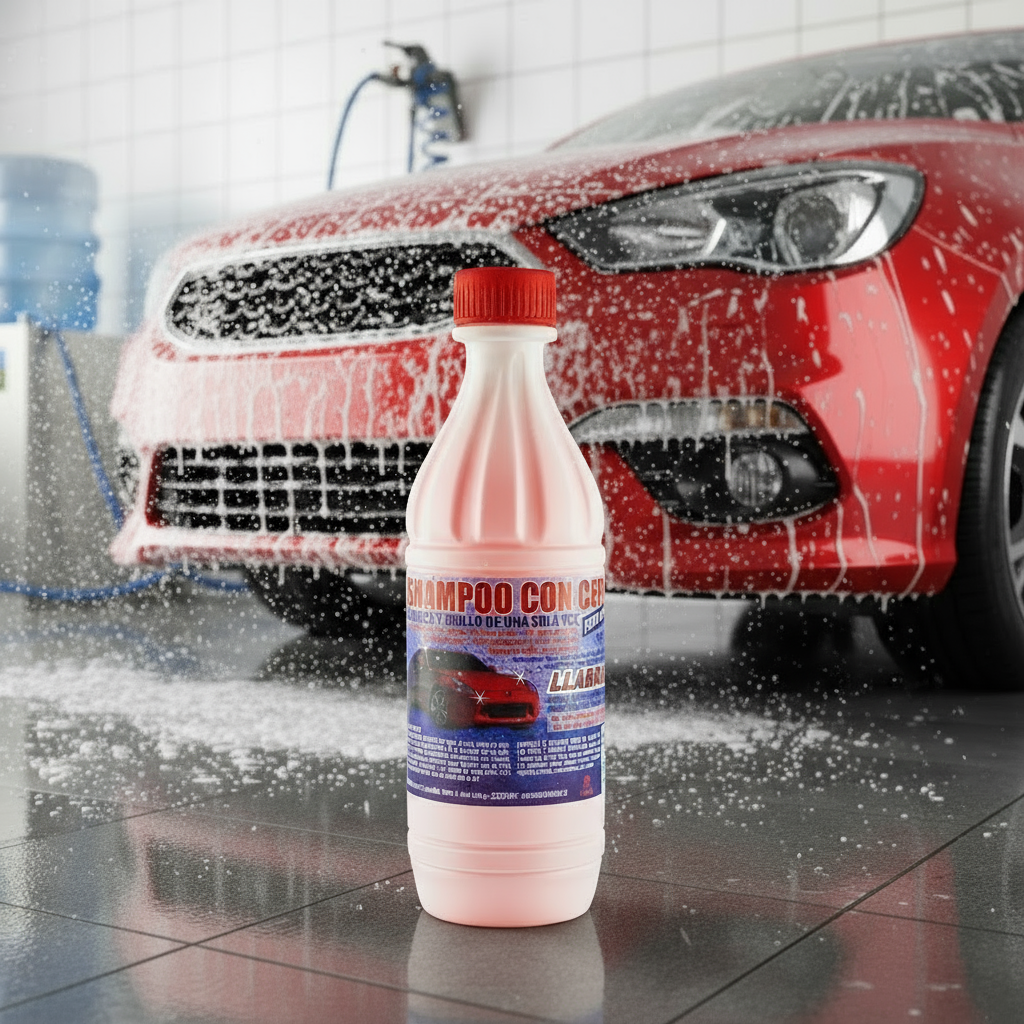 Shampoo de auto con cera llabres 500 cc.