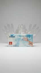 Guantes Vinilo Trasnparentes Caja De 100 U (50 pares)