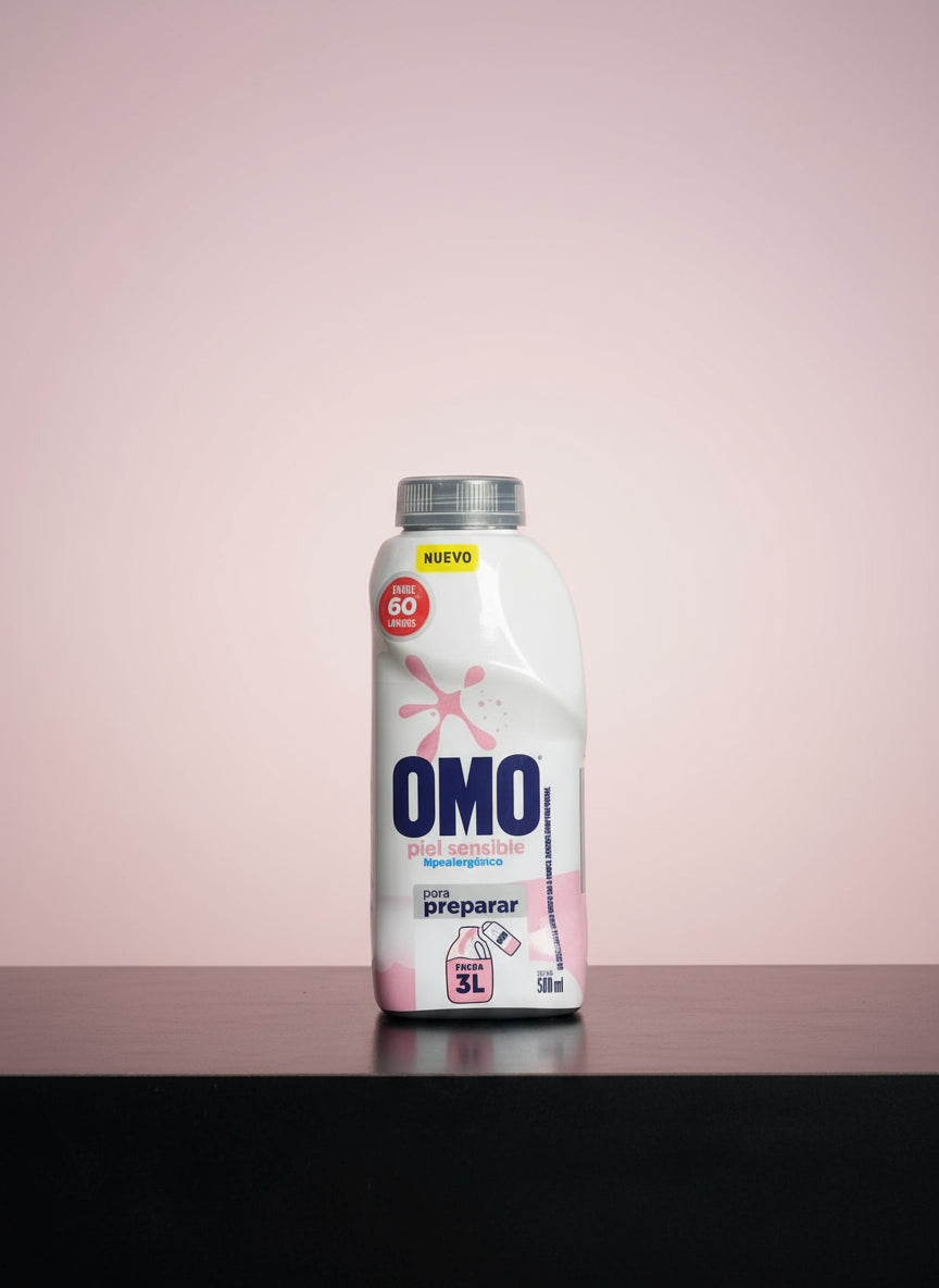 Detergente Líquido Omo Piel Sensible para diluir 500 ml