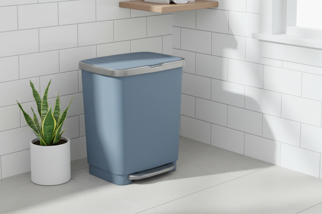Basurero con Pedal 25 Litros Azul