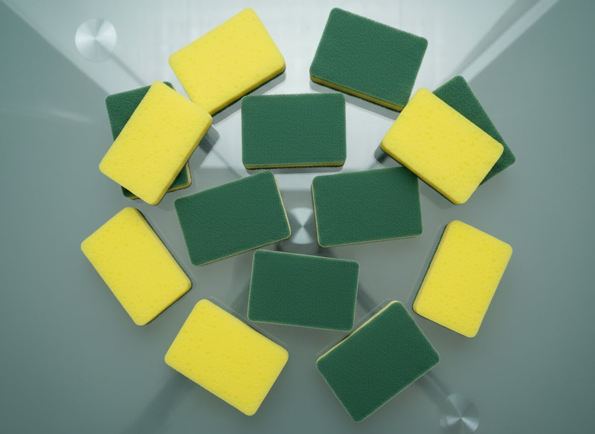 Esponja Con Fibra Abrasiva 3 Unidades