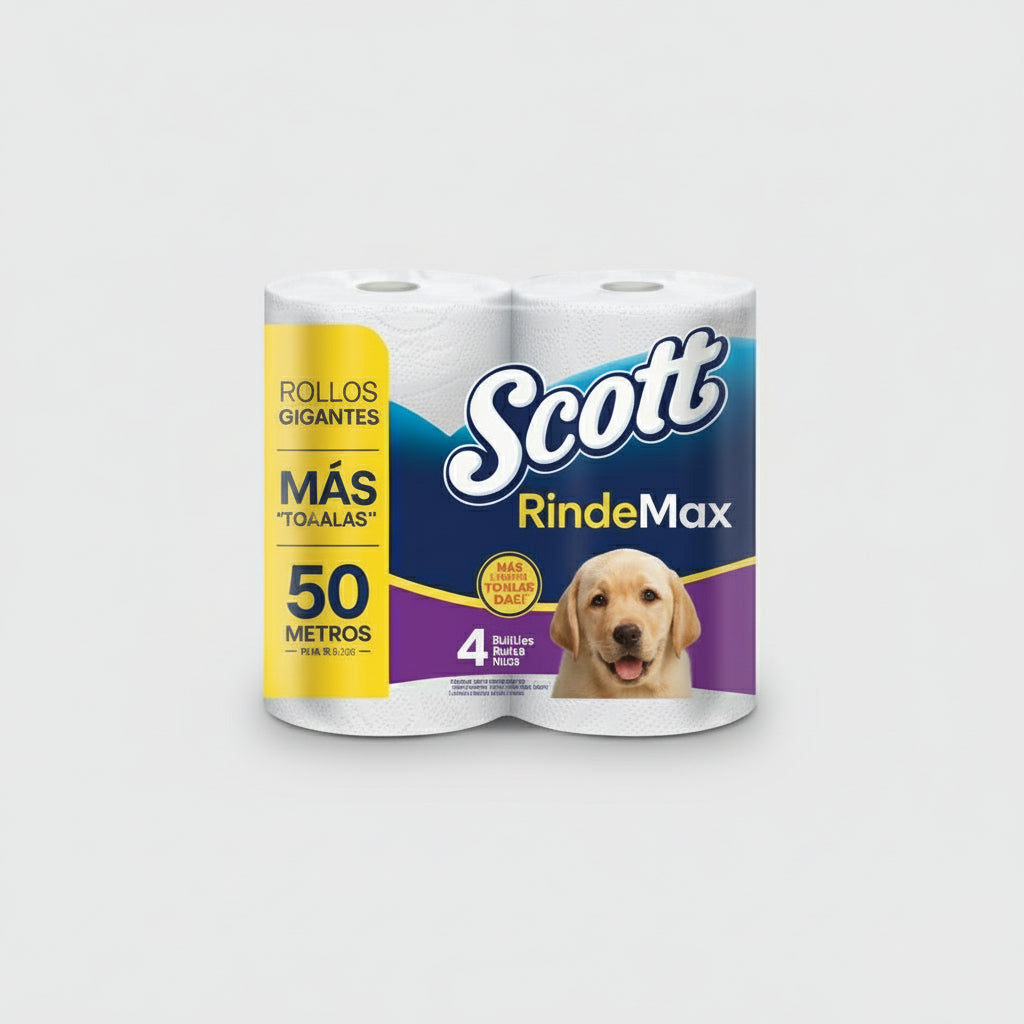 PAPEL HIGIENICO SCOTT 4 ROLLOS