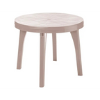 Mesa Redonda Coral Nueve Taupe ReyPlast